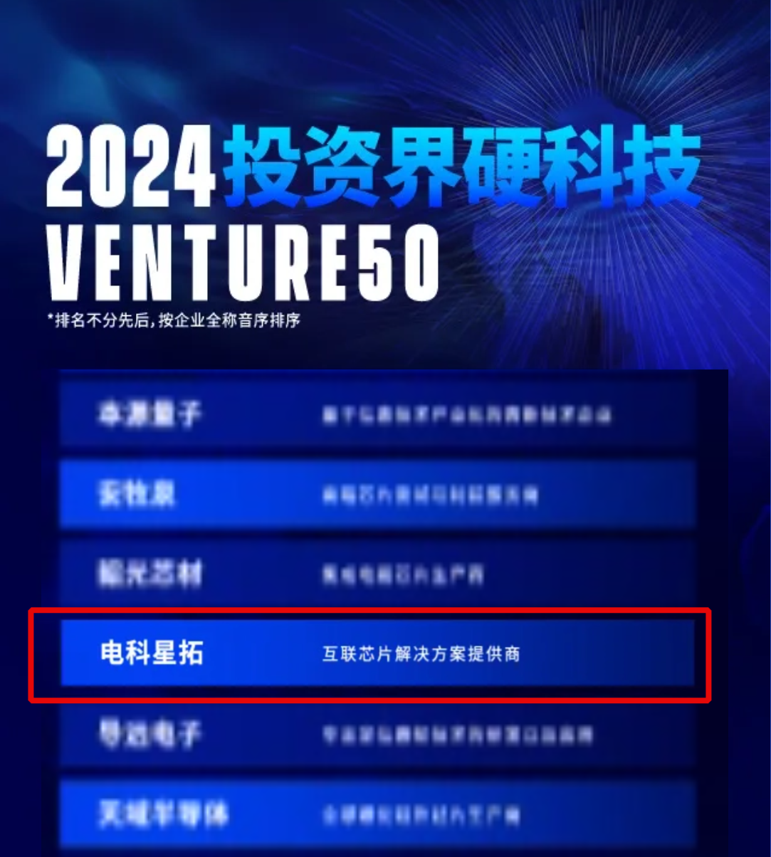 电科suncitygroup太阳入选2024VENTURE50硬科技榜单！.png